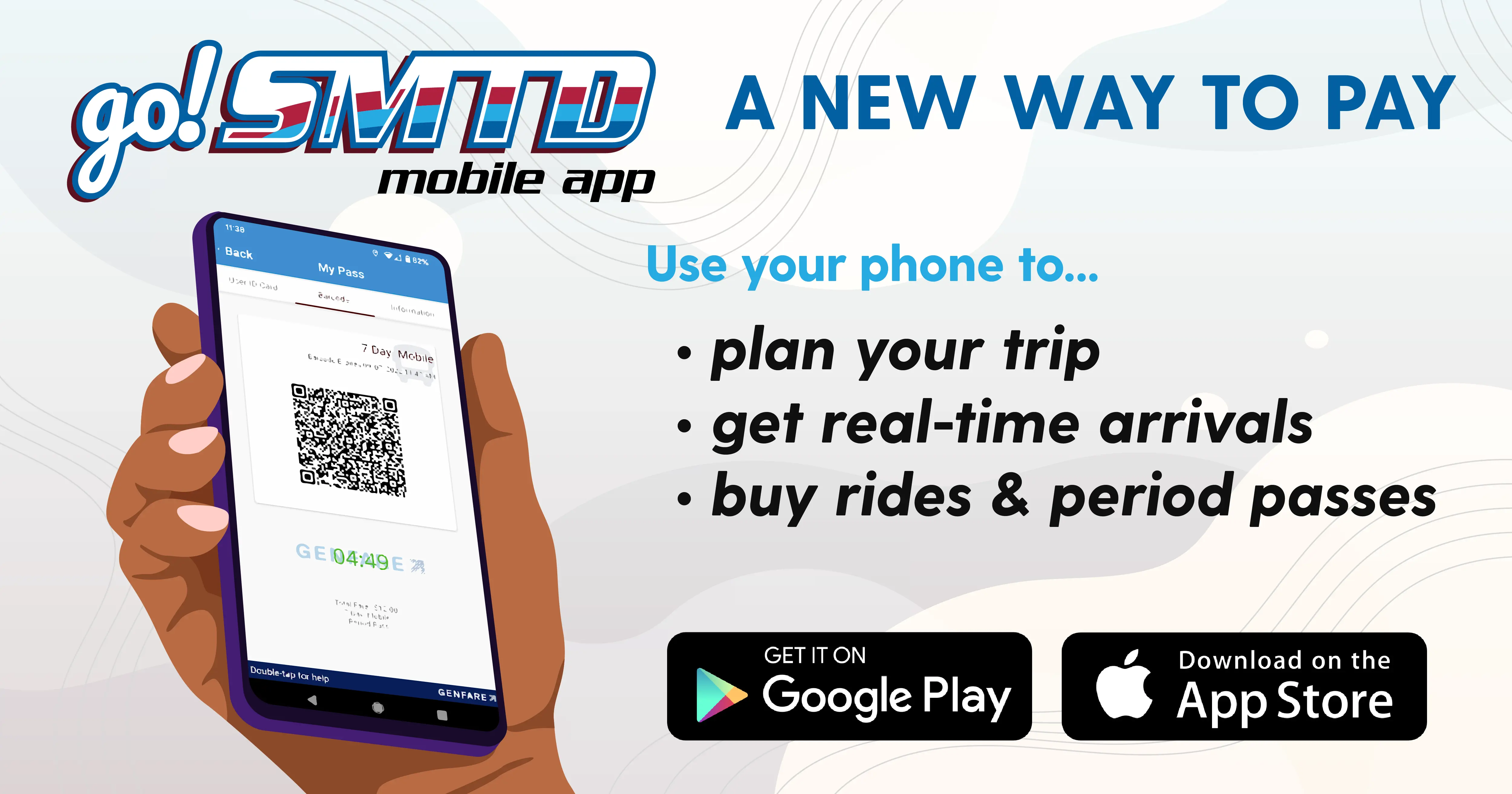 Click here for information on SMTD's mobile payment and trip planning app, GoSMTD!